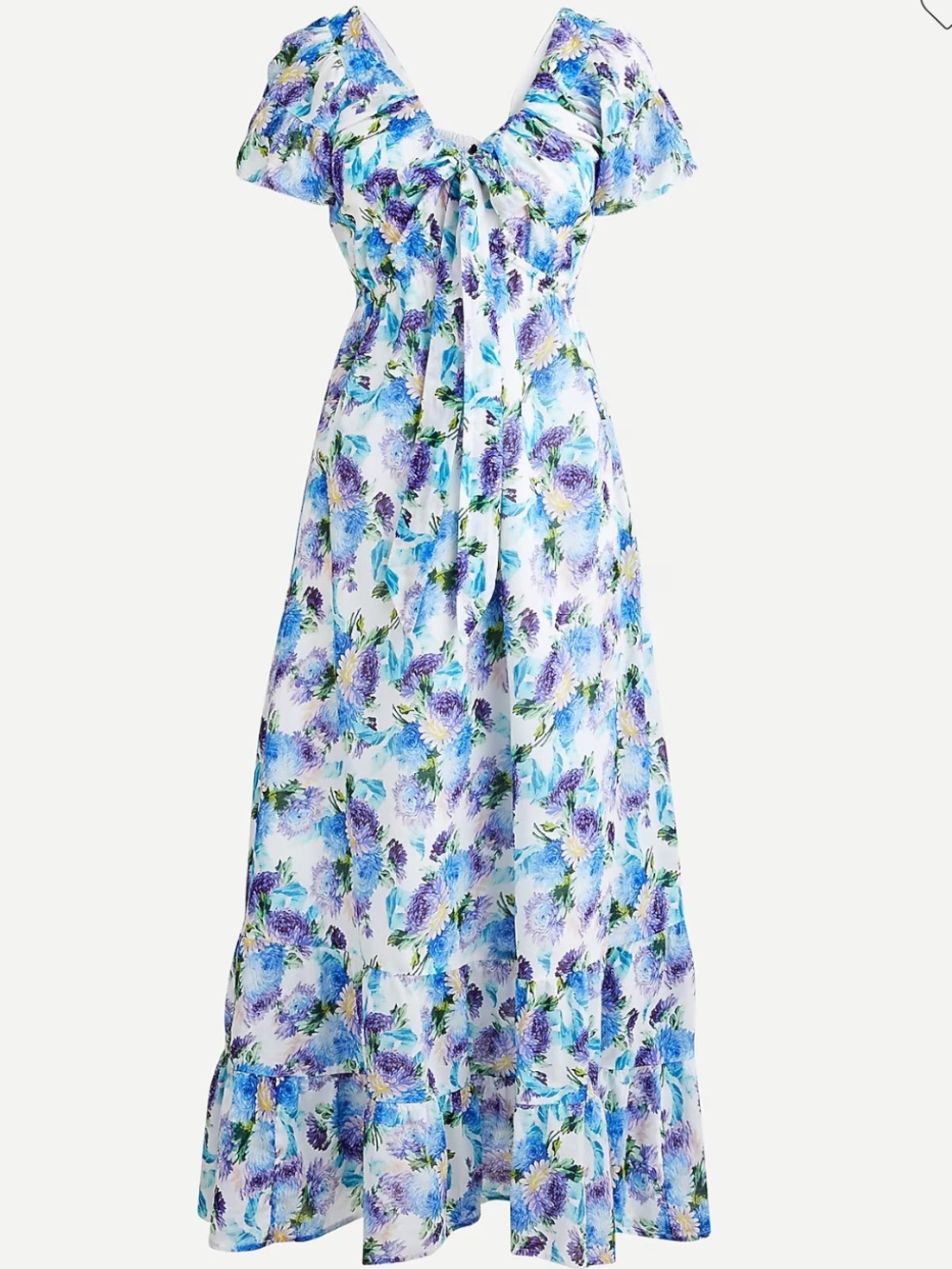 J. Crew 100% Cotton voile midi sun dress in vintage floral